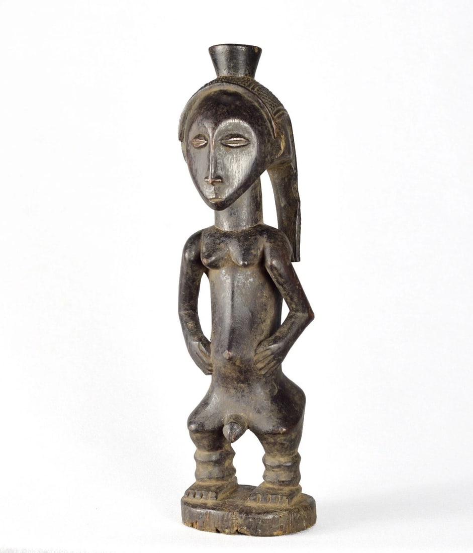 Rare beautiful LUBA male figure statue sculpture Congo African Tribal Art 1561 - 8