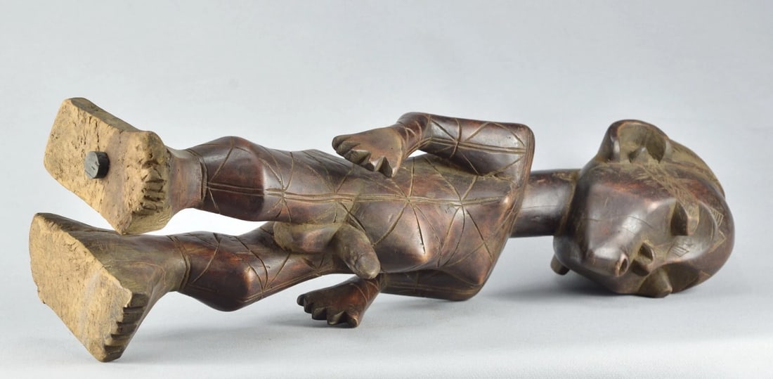 Large Mangbetu figure statue sculpture Congo DRC African Tribal Art 1758 - 12