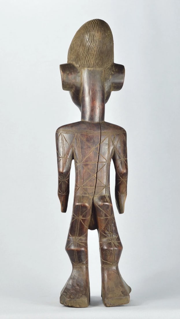 Large Mangbetu figure statue sculpture Congo DRC African Tribal Art 1758 - 7