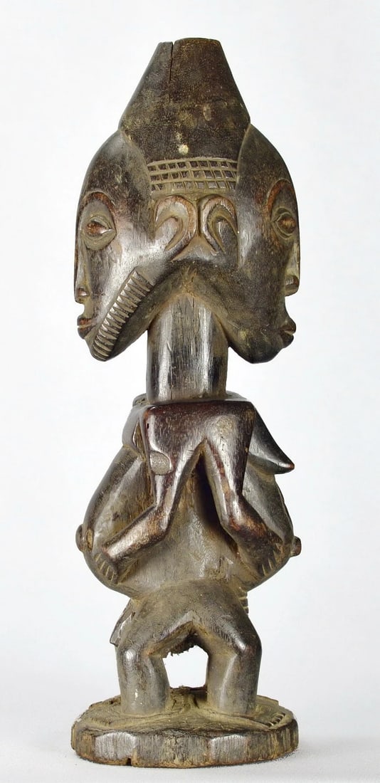 Beautiful HEMBA Kabeja figure janus Statue Congo DRC African Tribal Art 1634 - 3