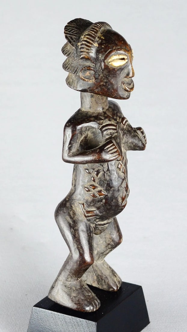 Lovely LUBA Shankadi Female Figure Statue Sculpture African Tribal Art MC 2032 - 7