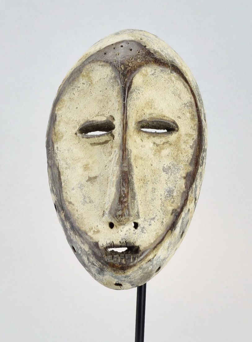 Beautifu Lega idimu Bearded Mask Bwami Congo African Tribal Art mc 1857 - 2