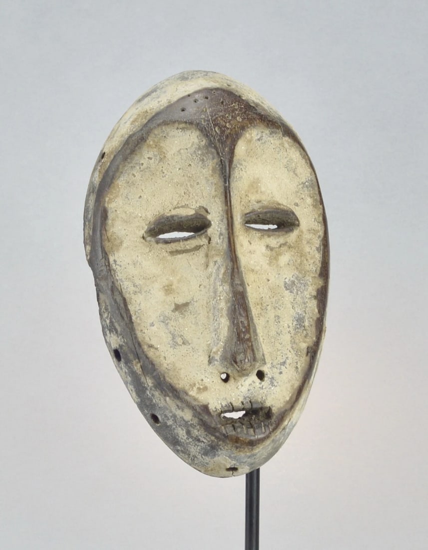Beautifu Lega idimu Bearded Mask Bwami Congo African Tribal Art mc 1857 - 9