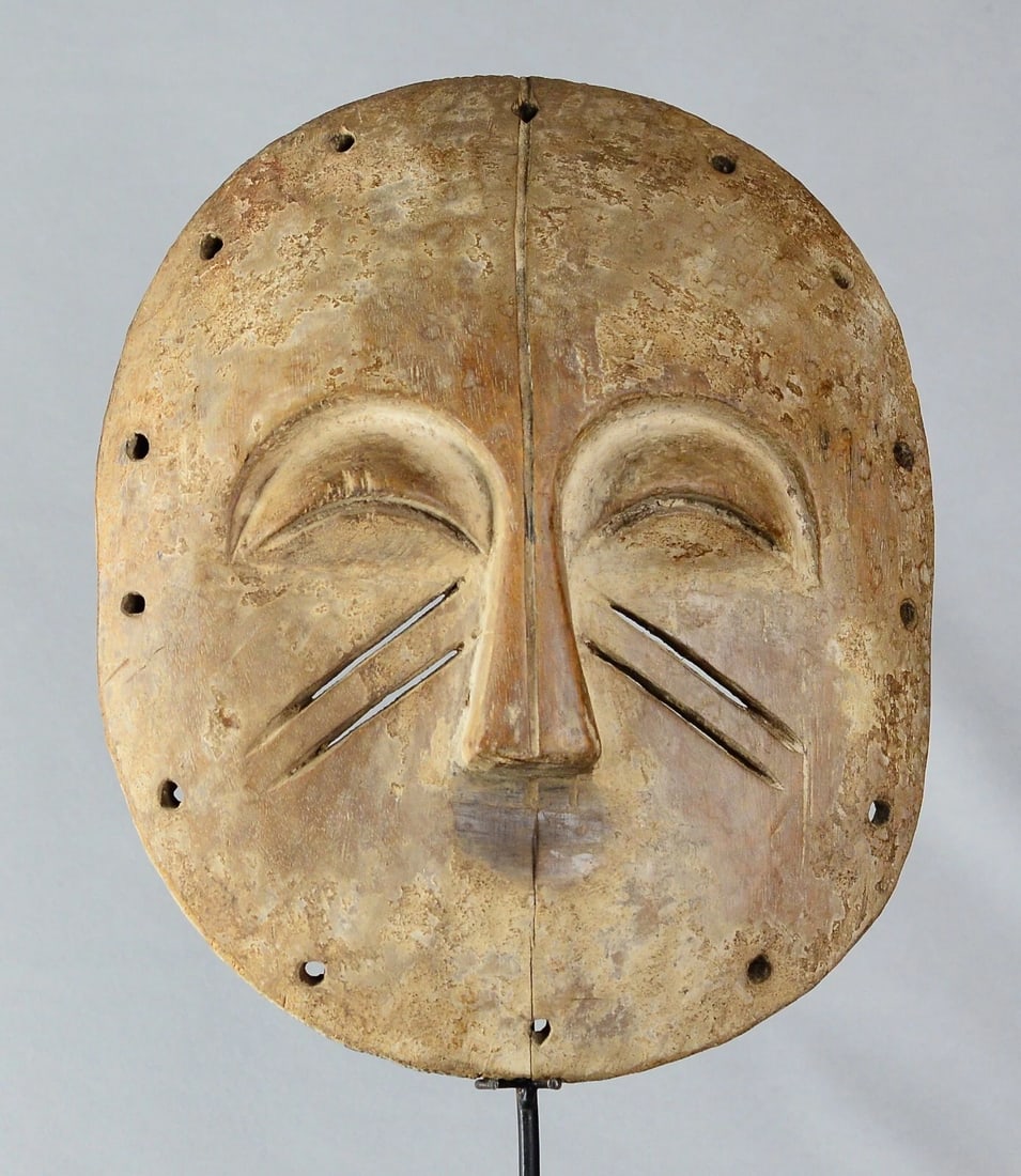 Rare YELA Mask Congo Rdc Zaire Kongo African Tribal Art MBOLE BAMBOL 2093 - 4