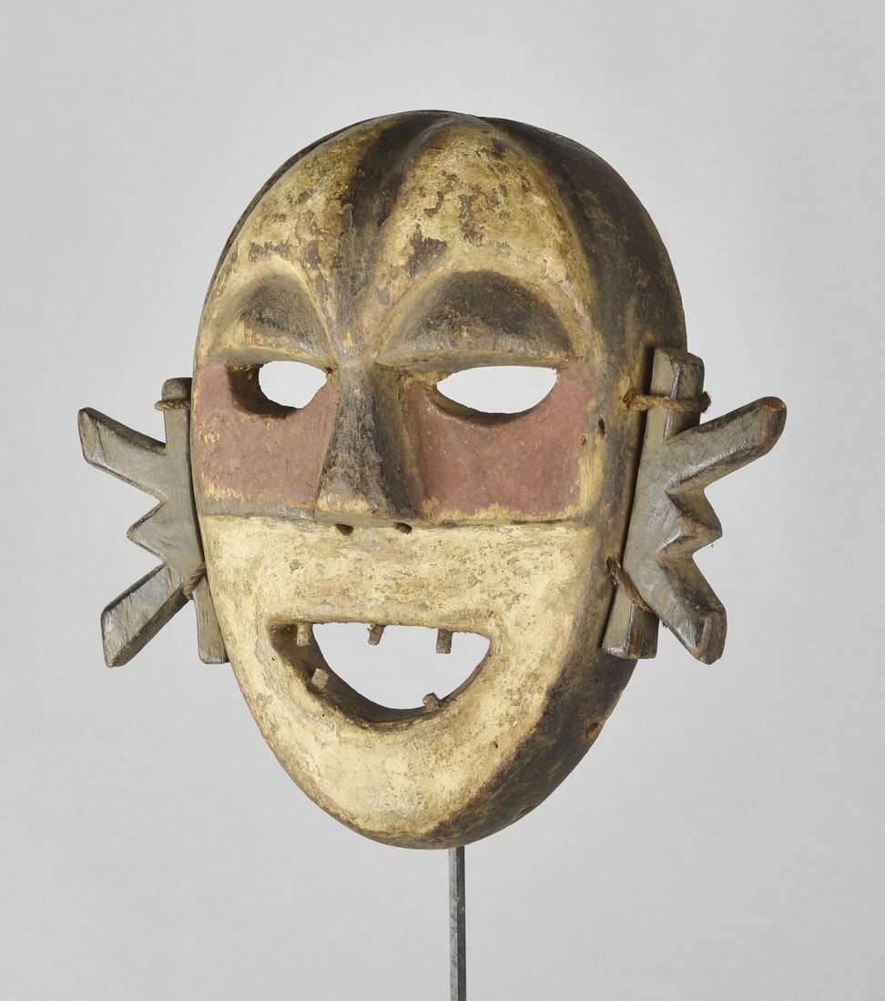 BOA Pongdudu Warrior Mask Congo Drc African Tribal Art 1690 - 5