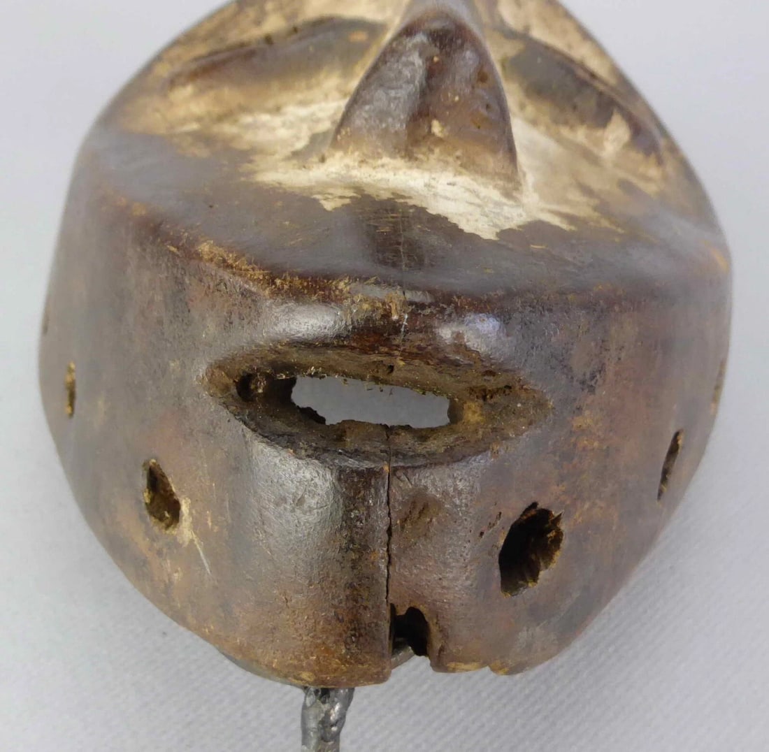 LEGA Idimu heart-shaped Bwami wood Mask Congo Drc African Tribal Art 0908 - 11