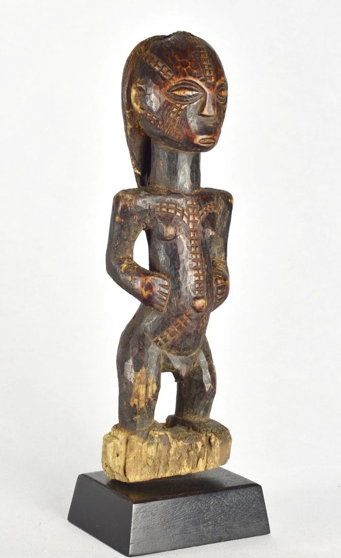 Nice TABWA ancestor figure statue Congo Drc African sculpture Tribal Art 1354 - 2