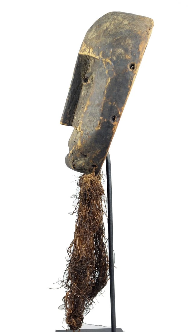 Rare & Powerful SHI Tribe Mask neighbors Lega Congo African Tribal Art 0900 - 7