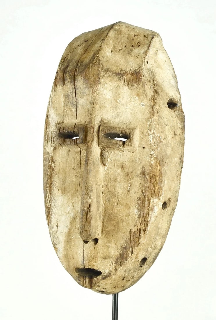 Old LEGA Bwami cult wooden Face Mask Congo Drc Warega African Tribal Art 1127 - 3