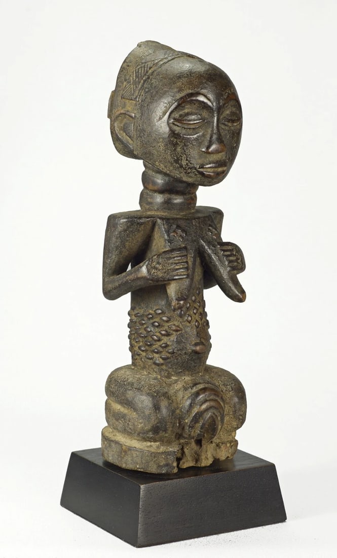 Fine LUBA old cult figure statue sculpture Congo African Tribal Art 1275 - 3