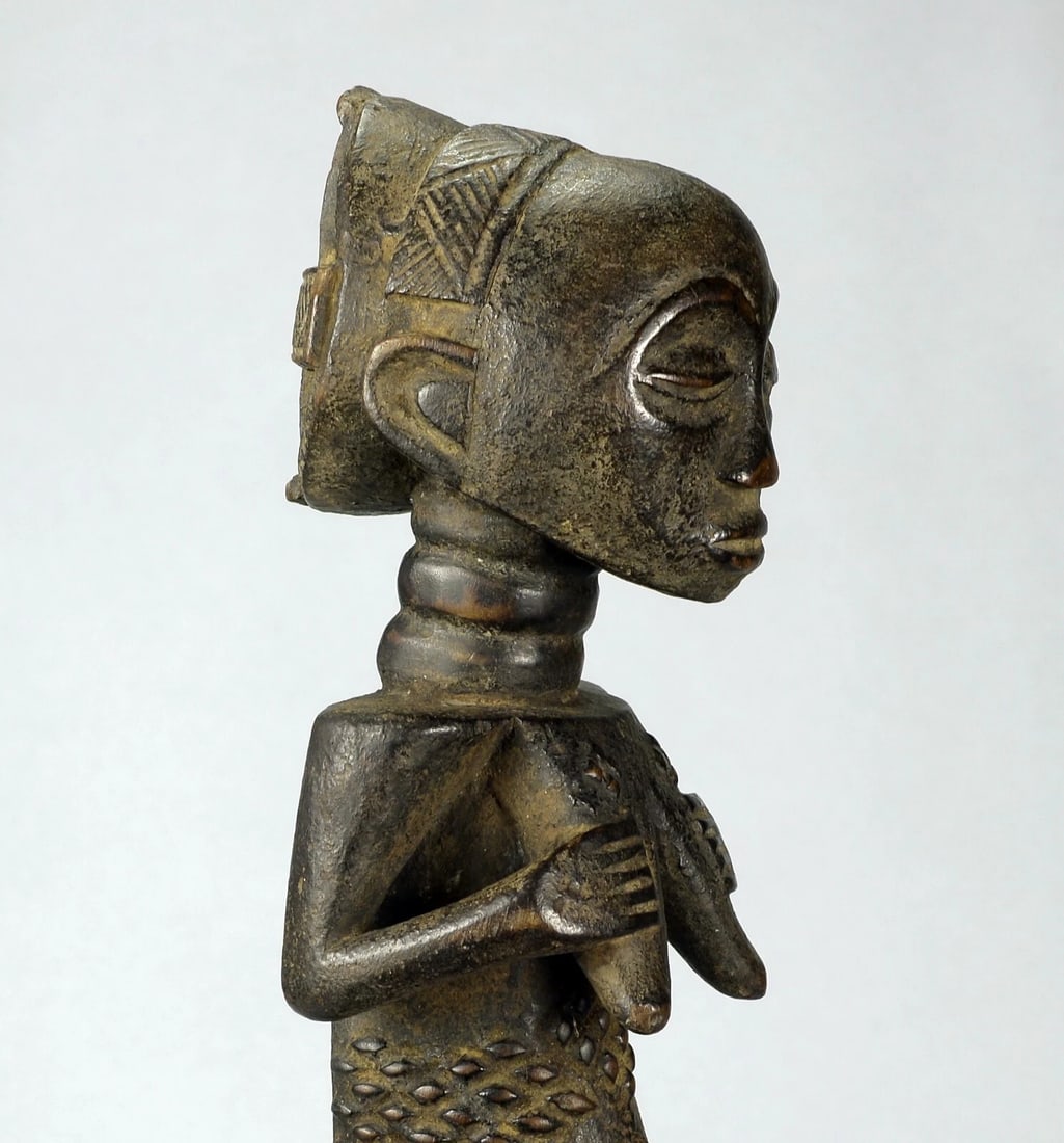 Fine LUBA old cult figure statue sculpture Congo African Tribal Art 1275 - 4