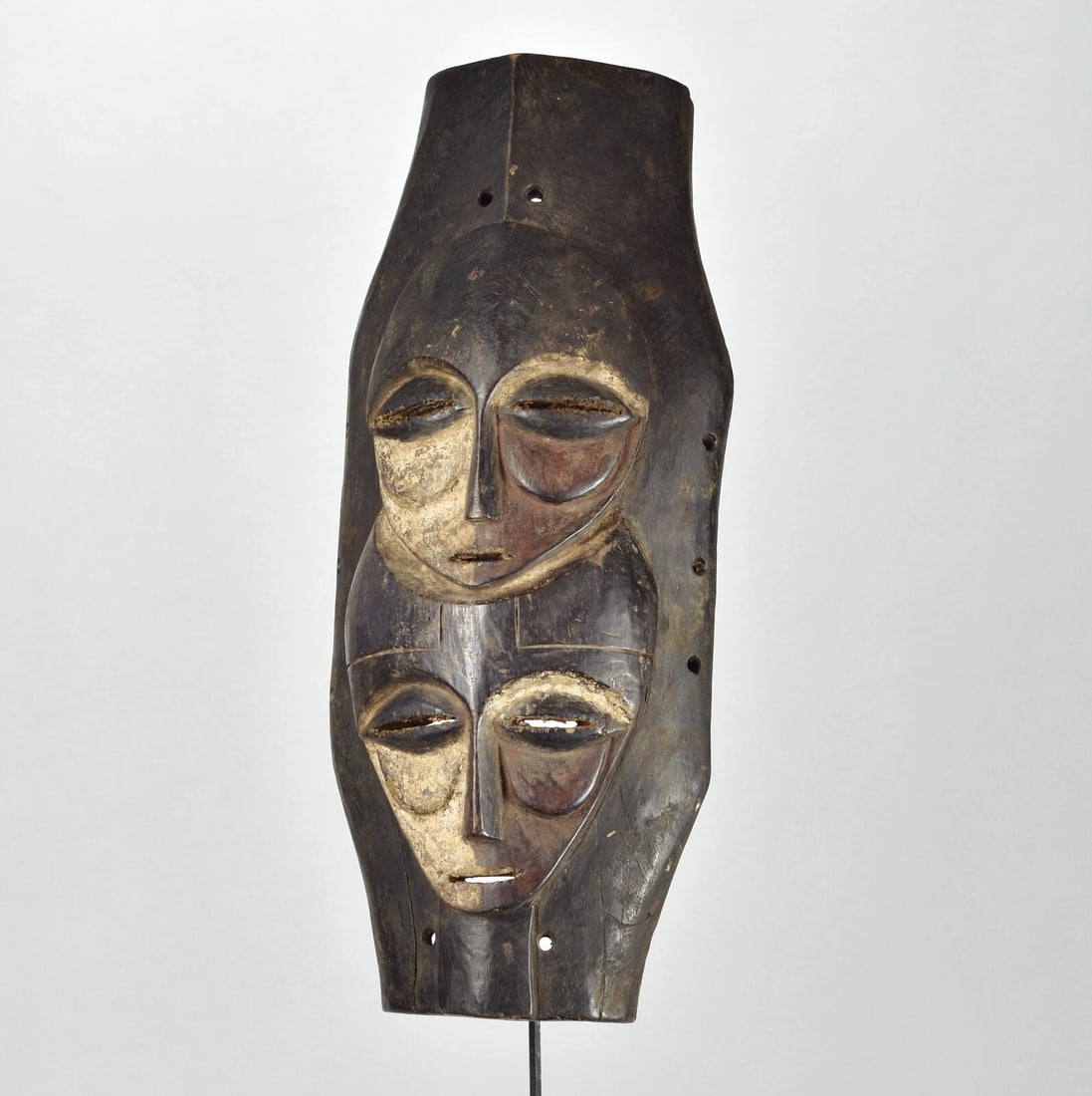 Superb KOMO - KUMU wood pannel Mask Congo Drc African Tribal Art Gallery 1673 - 6