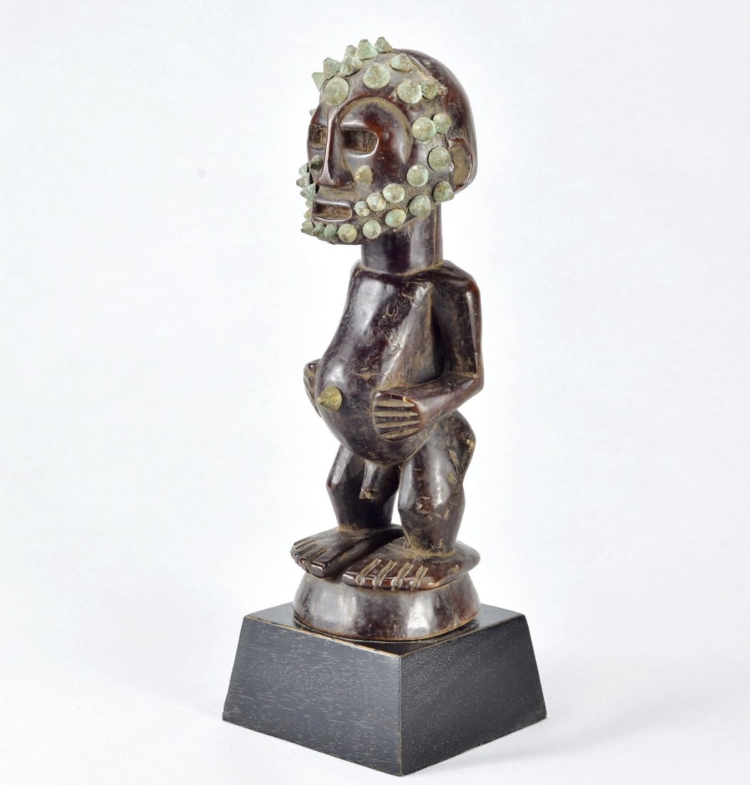 Nice SONGYE Power Figure nail Fetish Congo Drc Zaire African Tribal Art MC 1860 - 2