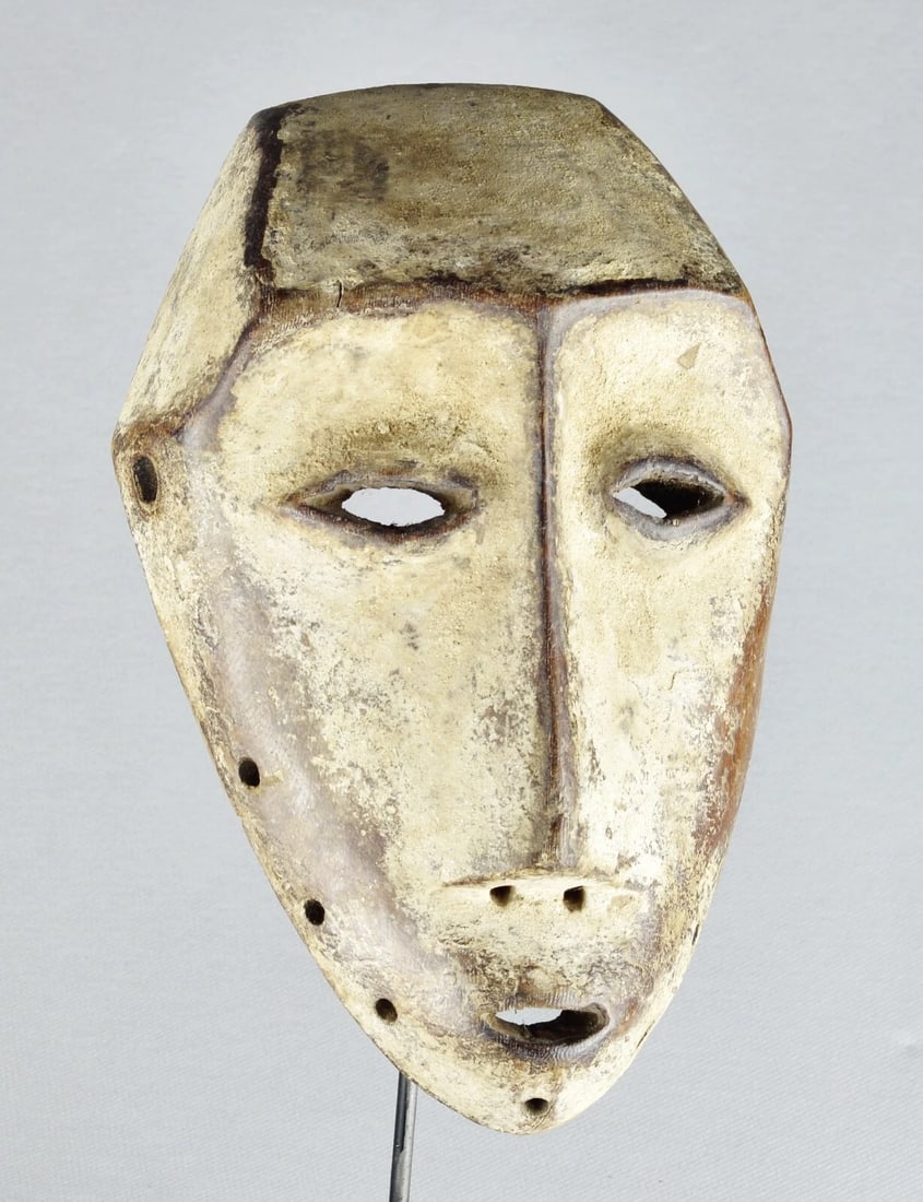 Elegant Lega idimu Wooden Mask Bwami Congo Drc Zaire African Tribal Art mc 1890 - 2