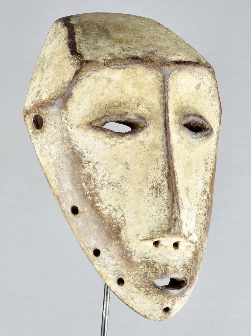 Elegant Lega idimu Wooden Mask Bwami Congo Drc Zaire African Tribal Art mc 1890 - 6