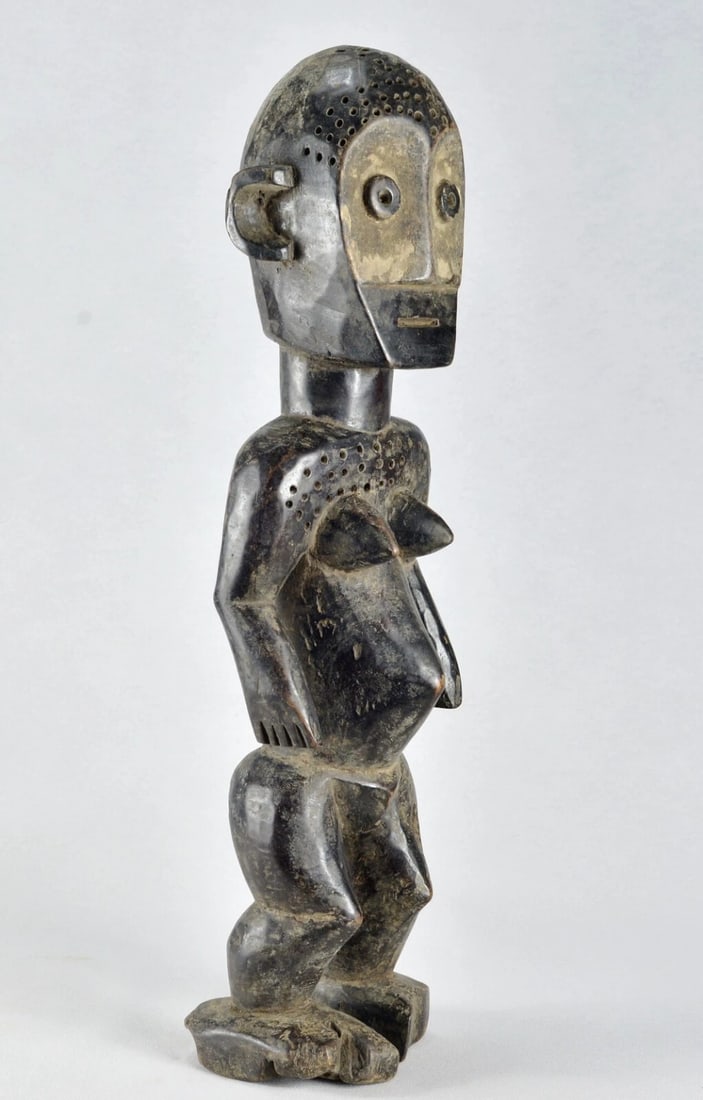 Fine Metoko Female Figure Mituku sculpture statue Congo African Tribal Art 1866 - 5