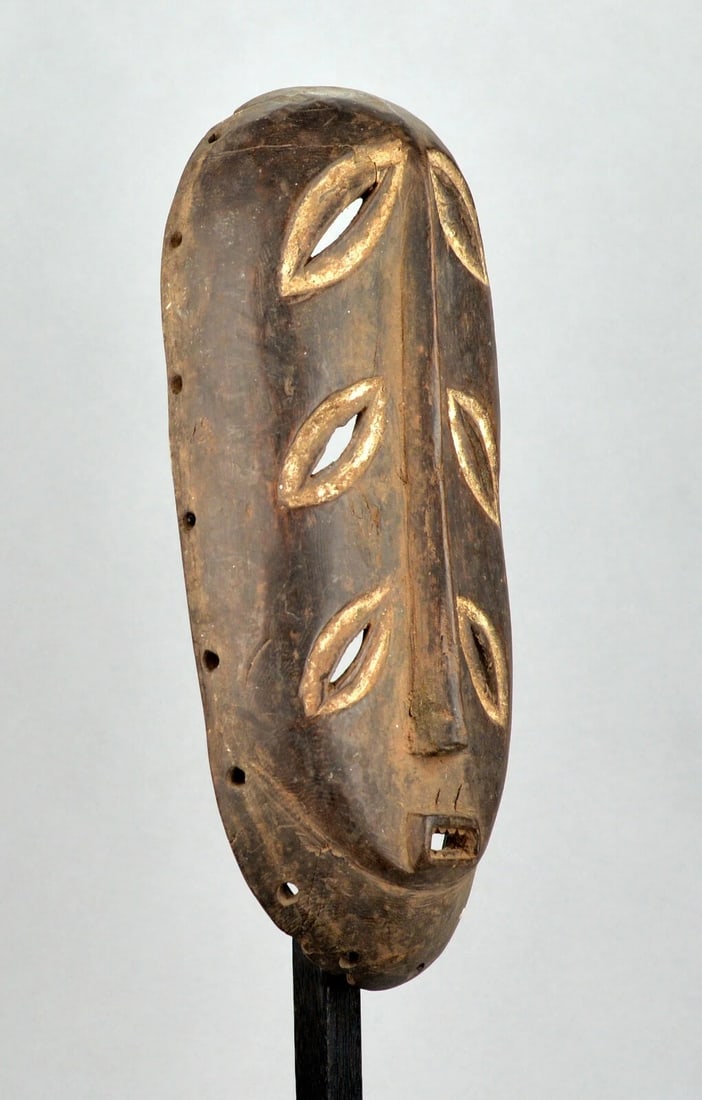 Rare initiation BEMBE Mask 6 eyes Congo DRC African Tribal Art 1302 - 5