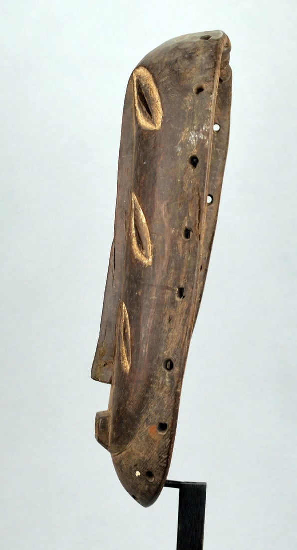 Rare initiation BEMBE Mask 6 eyes Congo DRC African Tribal Art 1302 - 6