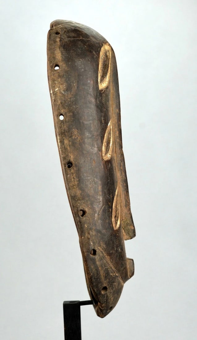 Rare initiation BEMBE Mask 6 eyes Congo DRC African Tribal Art 1302 - 9