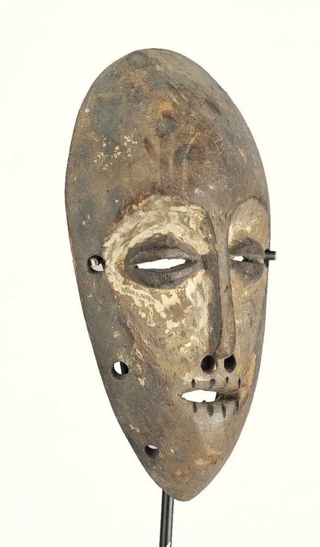 Superb LEGA Lukwakongo small Mask Bwami cult Congo DRC African Tribal Art 1092 - 7