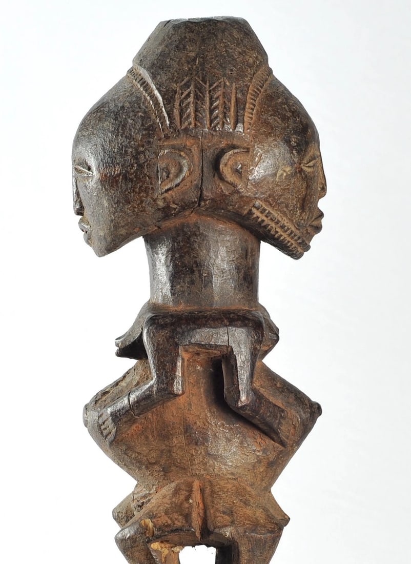 Beautiful HEMBA Kabeja figure janus Statue Congo DRC African Tribal Art 1295 - 6