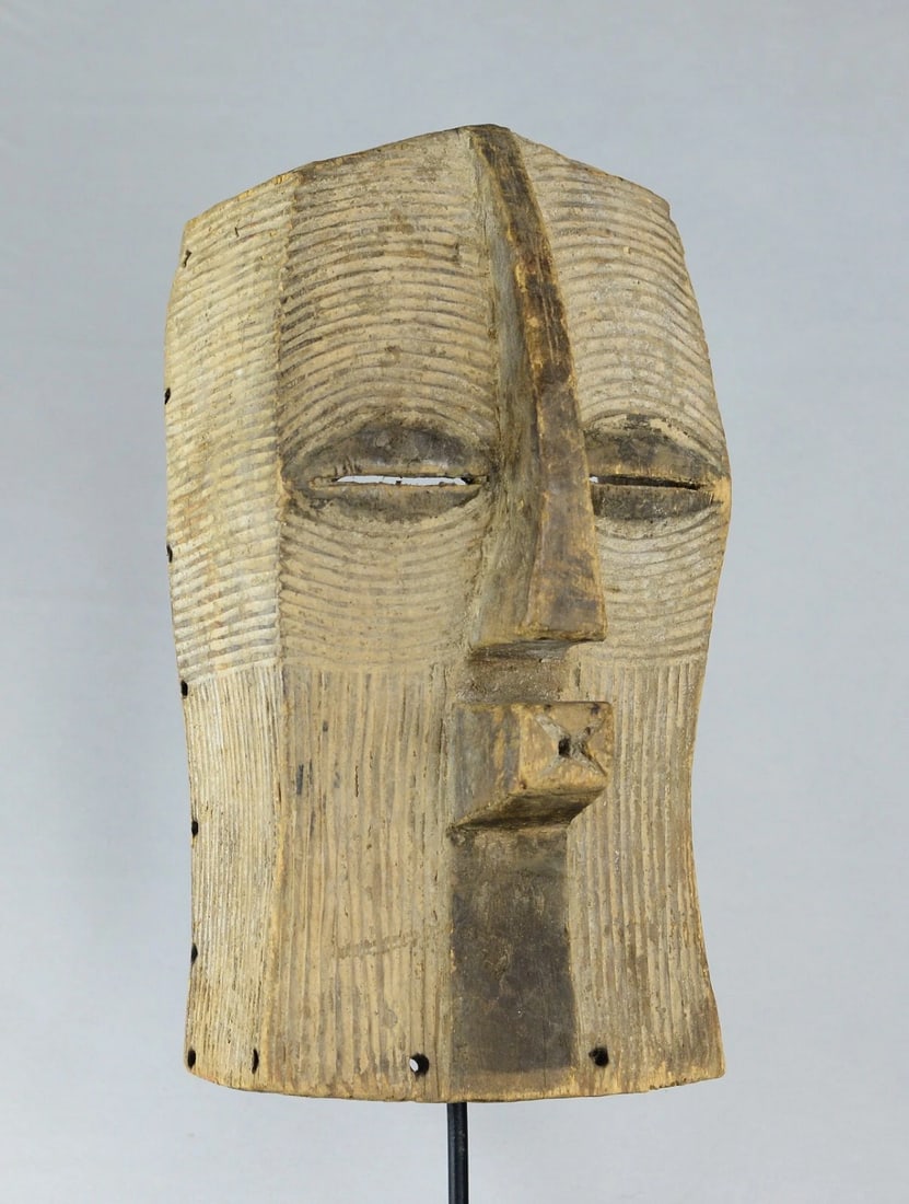 Large LUBA Kifwebe mask Congo Drc African Tribal Art Baluba MC 2131 - 2