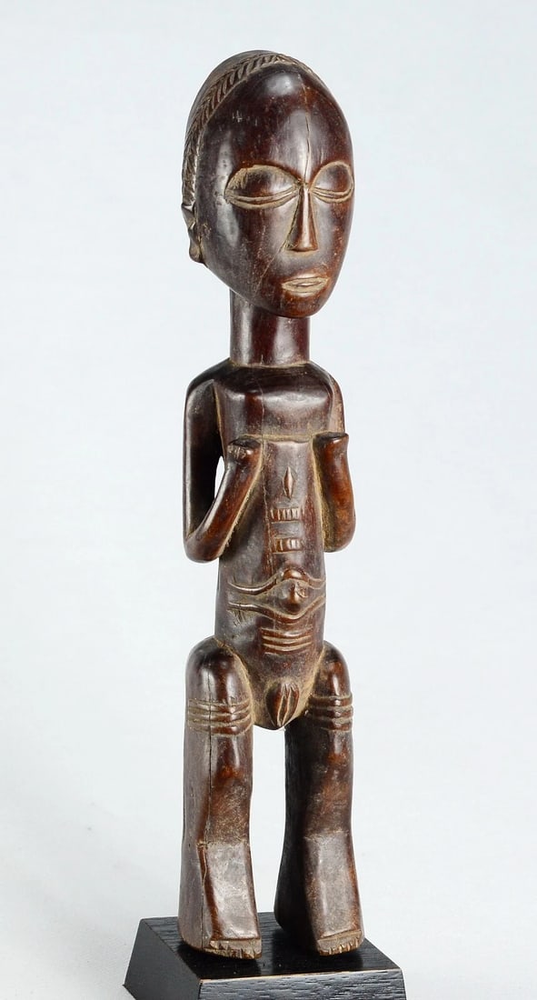 Nice LUBA Shankadi figure 13" statue sculpture Congo African Tribal Art 1681 - 10