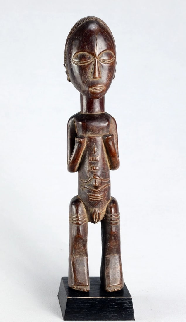 Nice LUBA Shankadi figure 13" statue sculpture Congo African Tribal Art 1681 - 3