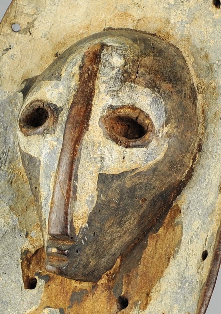 Extremly Rare & Powerful SHI plank wood Mask Congo Lega African Tribal Art 1184 - 7