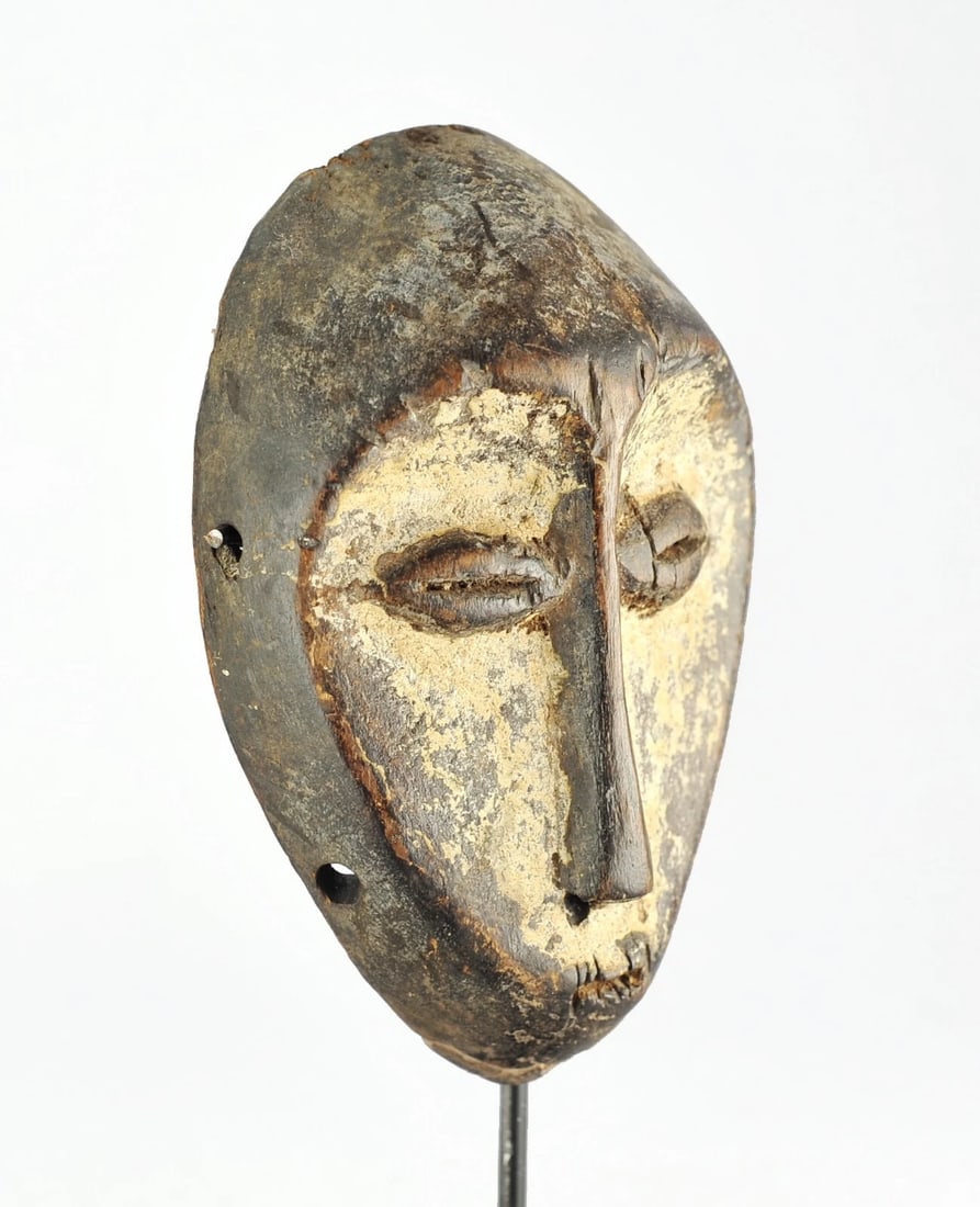 LEGA cute Lukwakongo Mask cult of the Bwami Congo Drc African Tribal Art 1130 - 2