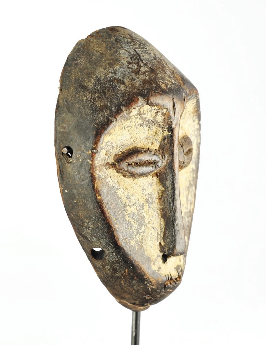 LEGA cute Lukwakongo Mask cult of the Bwami Congo Drc African Tribal Art 1130 - 9