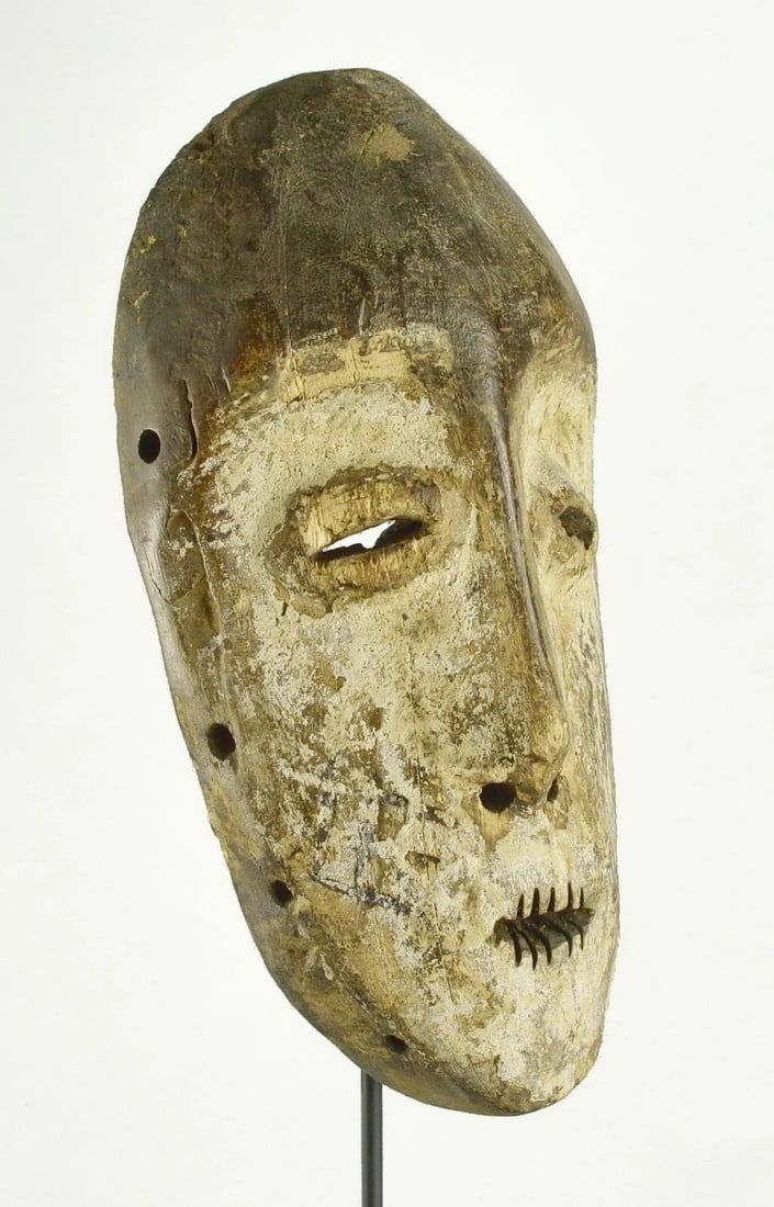 LEGA idimu Wood Mask Cult of the Bwami Congo DRC African Tribal Art 1126 - 7