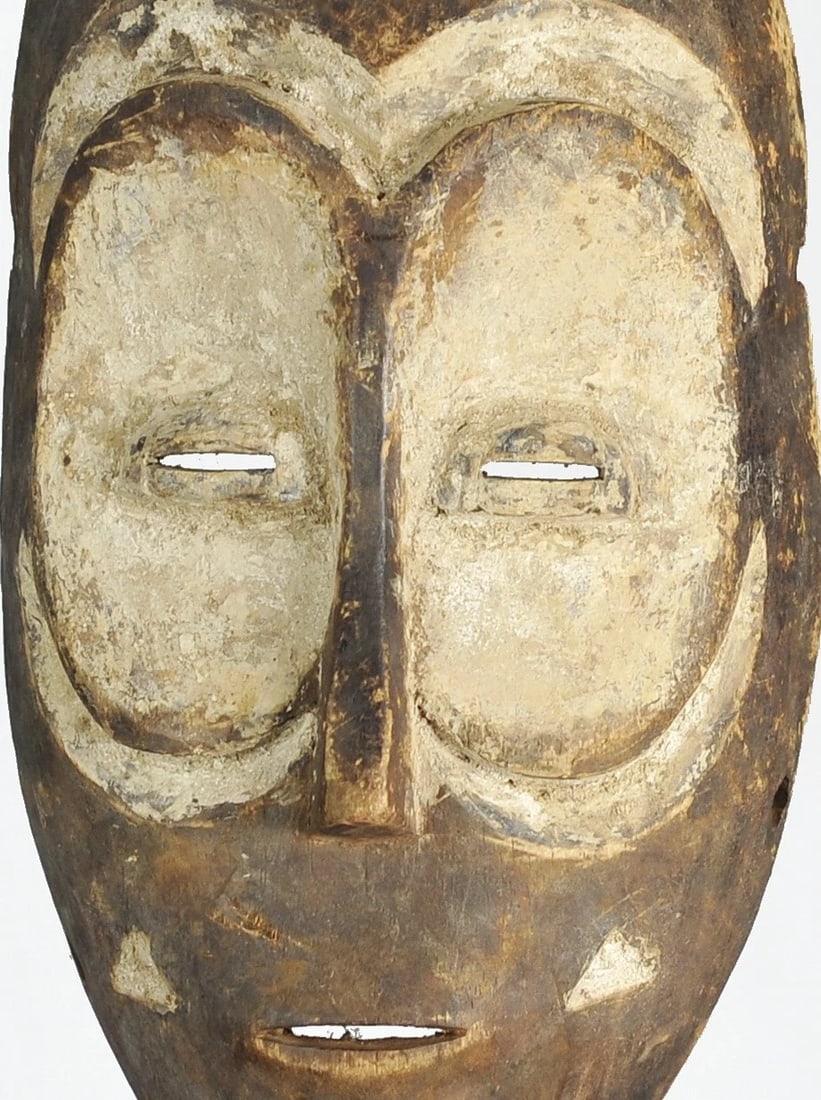 Large 15" BEMBE Zoomorphic Owl Wood Mask Congo DRC African Tribal Art 1211 - 6