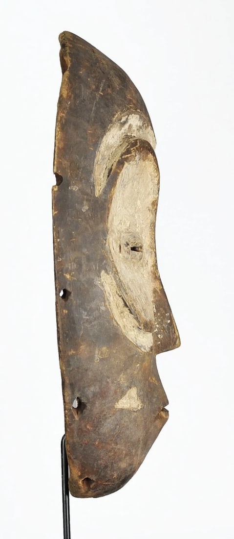 Large 15" BEMBE Zoomorphic Owl Wood Mask Congo DRC African Tribal Art 1211 - 7