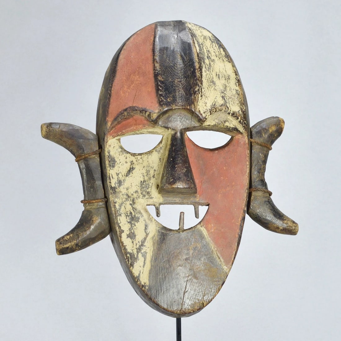 BOA Pongdudu Warrior Mask Congo Drc African Tribal Art 1684 - 3