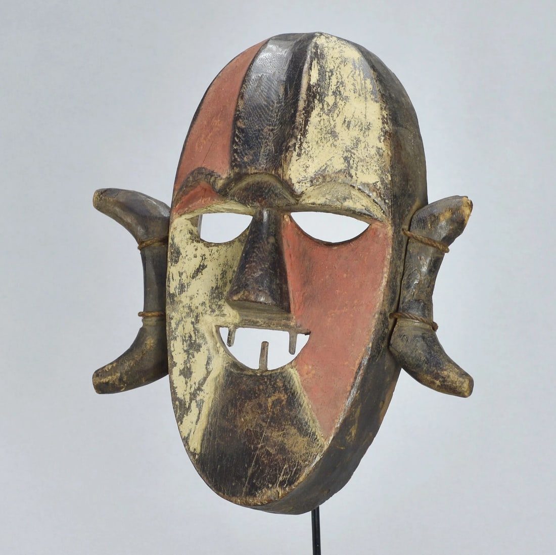 BOA Pongdudu Warrior Mask Congo Drc African Tribal Art 1684 - 6