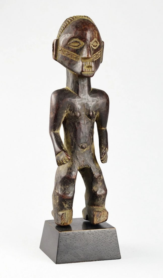 Congo Drc NIce Anthropomorphic NGBAKA wooden Figure African Tribal Art 2082: Title: Congo Drc NIce Anthropomorphic NGBAKA wooden Figure African Tribal Art 2082 Description: TRIBALART BE - AFRICAN TRIBAL ART GALLERY - LA LOUVIERE - BELGIUM GALERIE DE LA LOUVE CONGO RDC NGBAKA