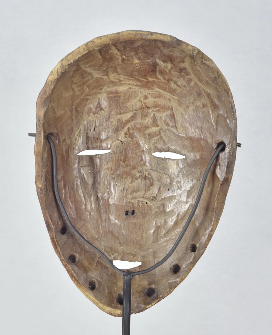 Elegant Lega idimu Wooden Mask Bwami Congo Drc Zaire African Tribal Art mc 1867 - 6