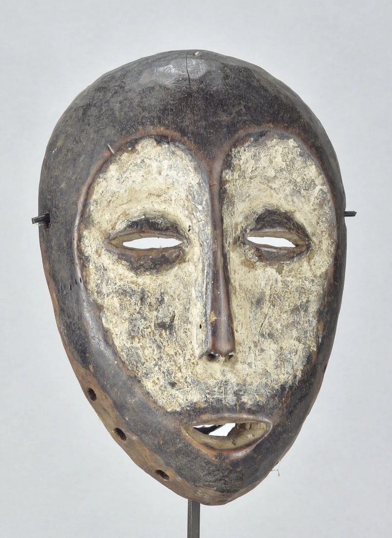 Elegant Lega idimu Wooden Mask Bwami Congo Drc Zaire African Tribal Art mc 1867 - 9