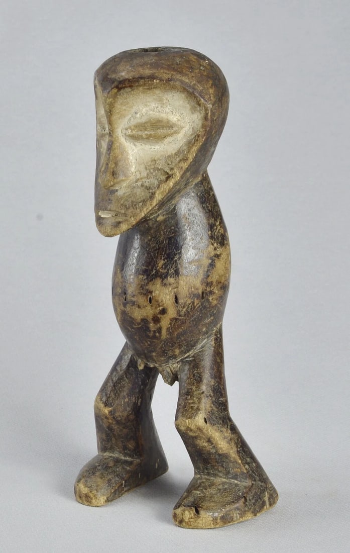 LEGA anthropomorphic figure Kakulu statue Bwami Congo African Tribal Art MC 1841 - 6