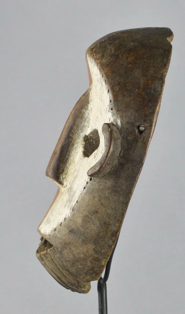 Congo Drc NIce Anthropomorphic NGBAKA wooden Face Mask African Tribal Art 1641 - 8