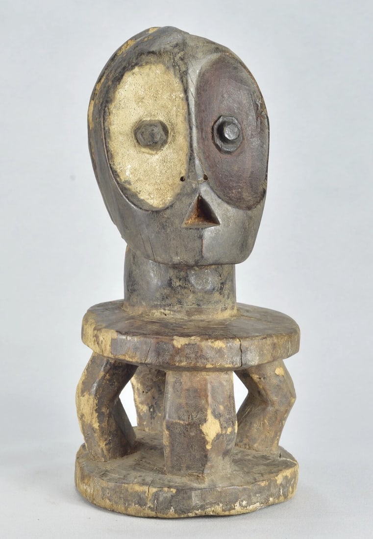 Rare Kalunga Kisumbi BEMBE two-headed figure Janus African Tribal Art MC 1880 - 3