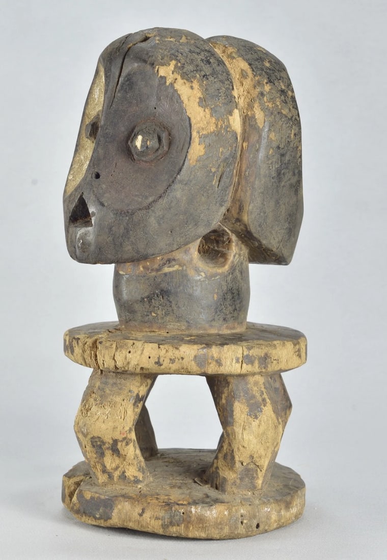 Rare Kalunga Kisumbi BEMBE two-headed figure Janus African Tribal Art MC 1880 - 6