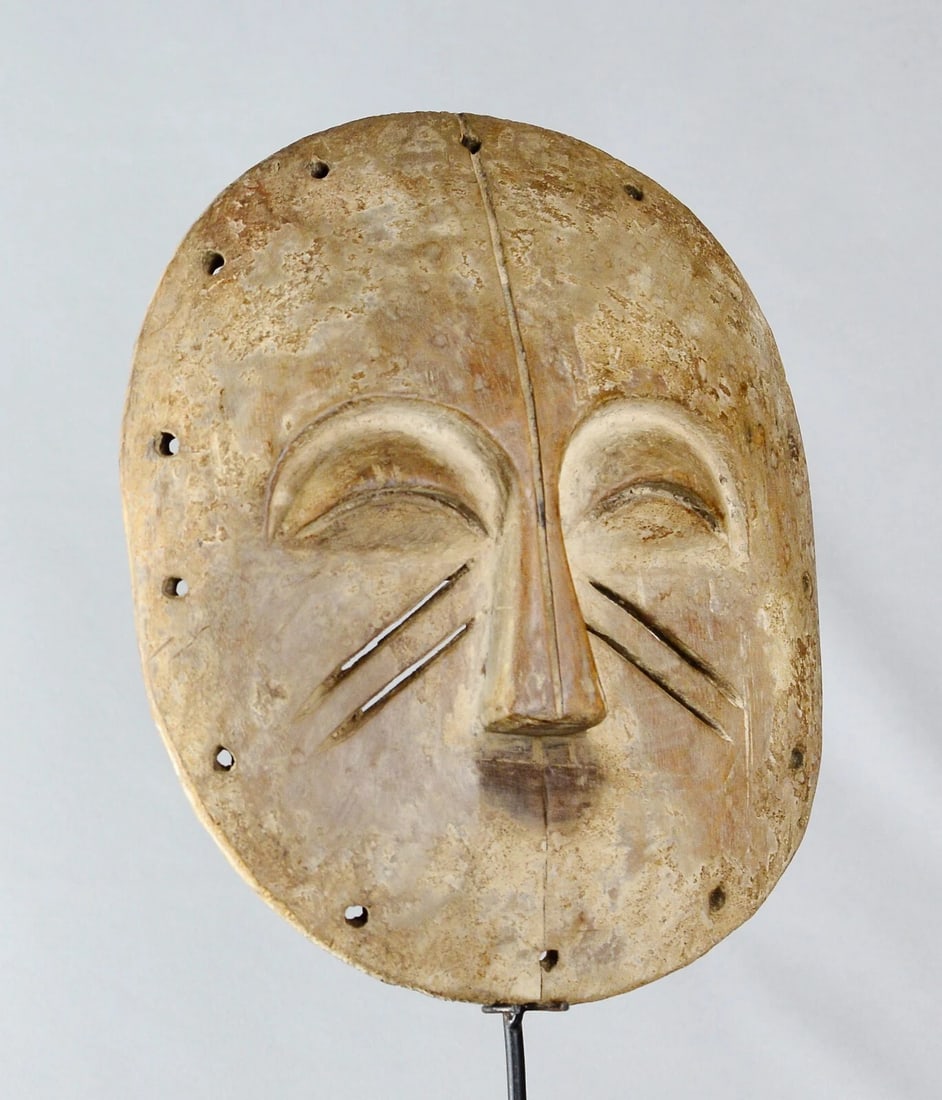 Rare YELA Mask Congo Rdc Zaire Kongo African Tribal Art MBOLE BAMBOL 2093 - 6