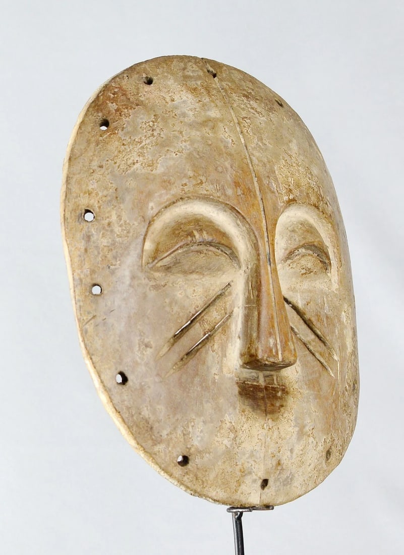 Rare YELA Mask Congo Rdc Zaire Kongo African Tribal Art MBOLE BAMBOL 2093 - 7