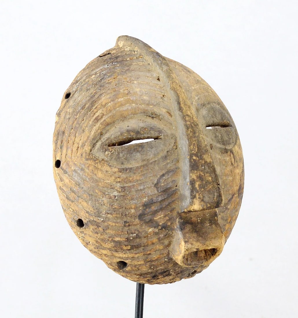 Cute LUBA Kifwebe mask Congo Drc African Tribal Art Baluba MC 2193 - 7