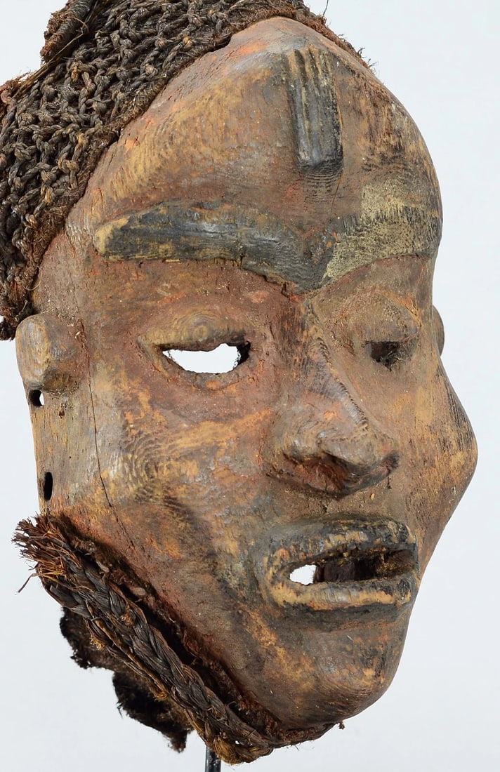 Powerful & Rare old Pende Mbuya Mask DR Congo – African Tribal Art 2191 - 5