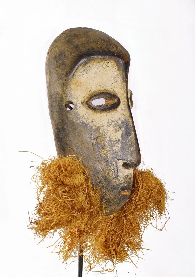 Cute LEGA Lukwakongo Mask Cult of the Bwami Congo DRC African Tribal Art 1566 - 8