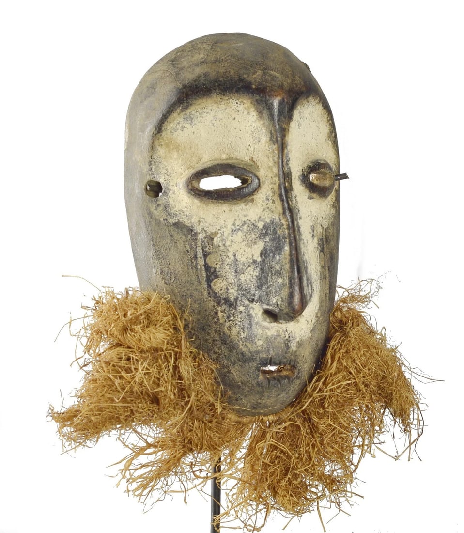 Cute LEGA Lukwakongo Mask Cult of the Bwami Congo DRC African Tribal Art 1566 - 9