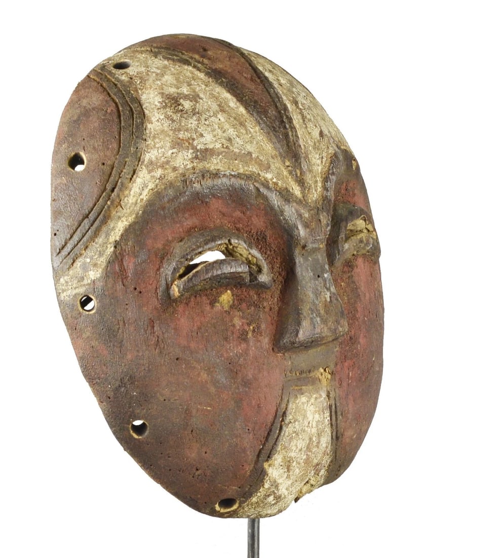 Rare YELA MBOLE BAMBOLE Lilwa Mask Congo Rdc Zaire Kongo African Tribal Art 1367 - 8